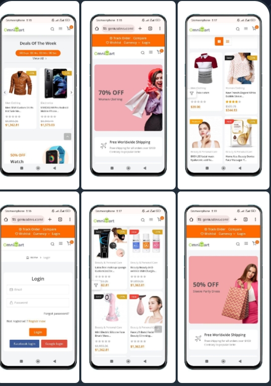 New design E-commerce script
